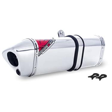 Imagem de Escape/Ponteira Coyote TRS 2 WAY Alumínio 2X1 (Full) - GS 500 até 2008 - Polido