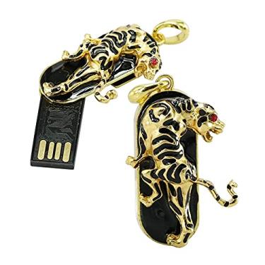 Imagem de Pen Drive USB em forma de animal de 16 GB, pen drives de memória, pen drive USB 2.0 disco de armazenamento de data, disco de pular, pen drive USB (tigre)