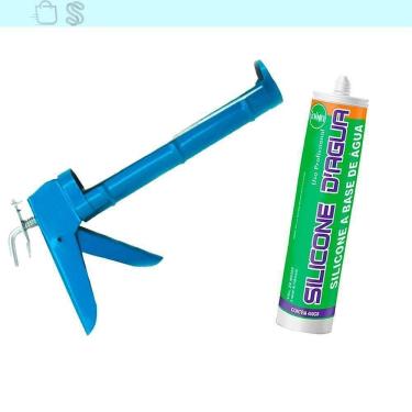 Imagem de Selante Acrílico Preto Preenche Fissura Trinca E Aplicador