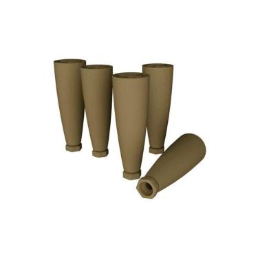 Imagem de Fechamento de Cozinha Modulado Kit 5Un Pés Cônicos Reguláveis P/ Balcão Bronze - Henn