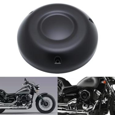 Imagem de FENGREN Tampa de filtro de filtro de ar de motocicleta para Yamaha DragStar V-Star 650 400 XVS650 XVS400 DS400 650 personalizado clássico todo o ano (preto fosco)
