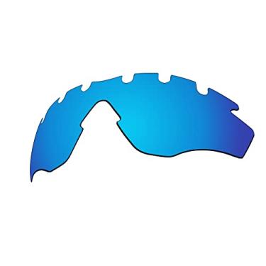 Imagem de EZReplace Lentes de reposição para óculos de sol Oakley M2 com armação ventilada OO9212 (lentes polarizadas) - Serve para armação Oakley M2 ventilada (azul gelo)