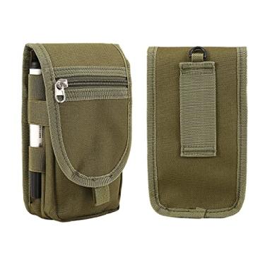 Imagem de Bolsa para celular, coldre para celular, bolsa de cinto multiuso para celular, capa tática para celular, bolsa de transporte Molle, bolso de cintura masculino para caminhadas, acampamento, bolsas de