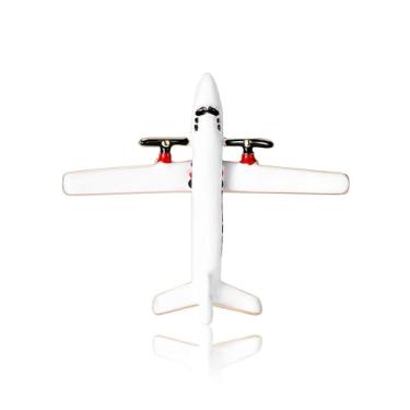 Imagem de Broche esmaltado de avião broche de lapela broche de avião branco distintivo bonito vestido de aeronave terno acessório cachecol charme comissário de bordo uniforme moda joias aviador amante presente