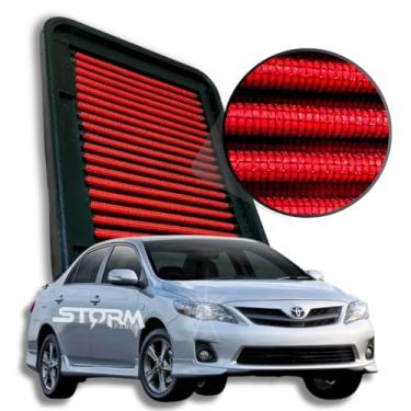 Imagem de Filtro de Ar Esportivo Compatível com Toyota Corolla 2.0 Flex Ano 2011 A 2019 Xei Flex Multi-drive S Altis Xrs Dynamic Original Lavável Reutilizável novo sedan
