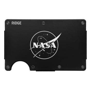 Imagem de Carteira Masculina Ridge, Compacta, Minimalista, Porta-cartões, Bolso frontal, Proteção RFID, Alça de Dinheiro, One Size