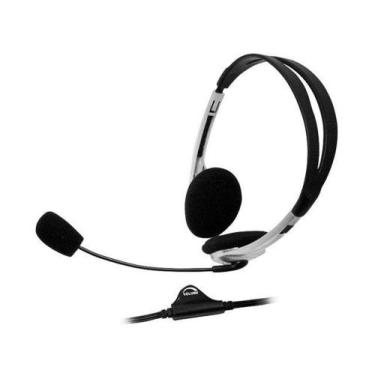 Imagem de Headset com Controle de Volume com cabo 1,80m P2 - Bright 0010, Prata 