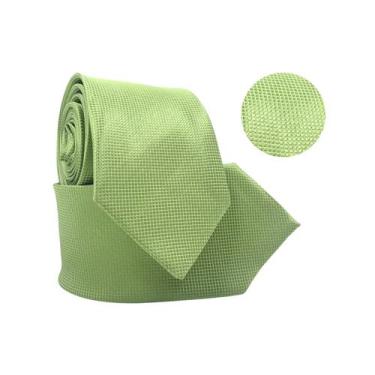 Imagem de Gravata Social Trabalhada Quadriculada Casamento Evento - Rpires, Verd