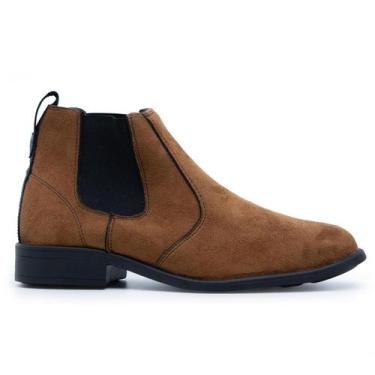Imagem de Botina Masculina Bota Casual Clássica Confortável Trabalho Dia a Dia -