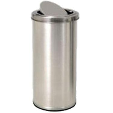 Imagem de Lixeira Inox de 12 Litros com Tampa Vai-e-Vem - Ati Glass