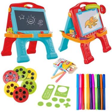 Imagem de Lousa P/ Desenhar Com Projetor Didático 3 Em 1 Educativo - Dm Toys