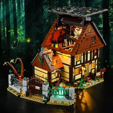 Imagem de Vaodest LED Light for Lego Disney 21341 Hocus Pocus: The Sanderson Sisters' Cottage Set,Design and Configuration Compatible with Model 21341(LED Light Only, Not Building Block Kit)