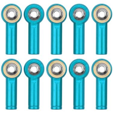 Imagem de 10Pack Vgoohobby Aluminum CW CCW M3 Link Rod Tie Rod End Ball Head Joint Holder 26mm Compatible with Axial Redcat HSP Traxxas HPI 1/10 RC Car Truck DIY Robot Boat Airplane (Blue)