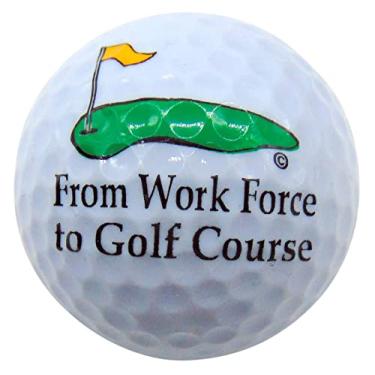 Imagem de Bola de golfe de aposentadoria novidade golfista presente força de trabalho para campo de golfe pequeno