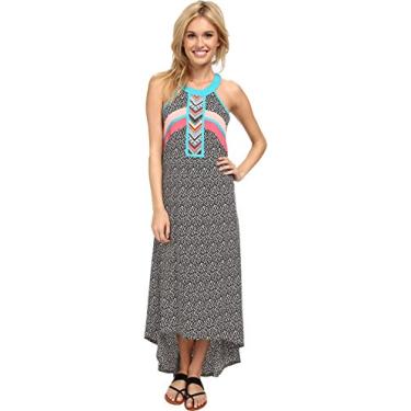 Imagem de Rip Curl Vestido maxi juvenil tribo mística, Preto, M