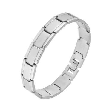 Imagem de Pulseira de Aço Soberana Fosca 12mm 21cm - Convex