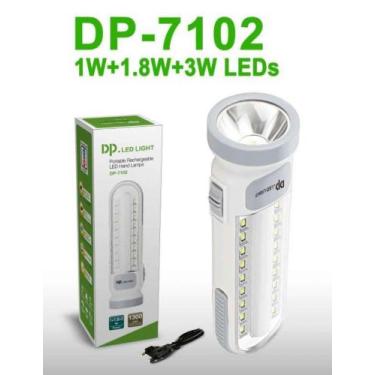 Imagem de Luminária Luz De Emergência E Lanterna Led Recarregável Potente DP-710