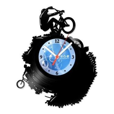 Imagem de Relógio De Parede Disco Vinil Esportes - Bike Radical - VES-160 - Mode