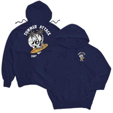 Imagem de Moletom Canguru Masculino Com Estampa Streetwear Surf Time 011 - Genér