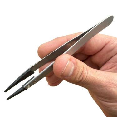 Imagem de Pinça Antiestática Retrabalho Eletrônica Retira Componentes - ZIMPOR, 