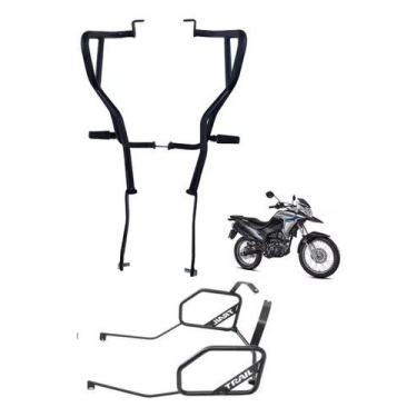 Imagem de KIT Protetor Carenagem + Afastador De Alforge Xre 190 Chapam