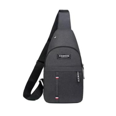 Imagem de Mini Bolsa Pochete De Peito Tiracolo Unisex Transversal - NICEN, Preto
