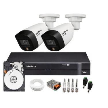 Imagem de Kit 2 Câmeras Segurança Full Hd 1080p Vhd 1220 B Full Color Full Hd 10