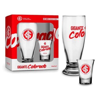 Imagem de Kit Copo Cerveja Munich E Dose Ole Times Futebol Inter - Brasfoot