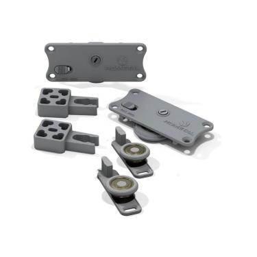 Imagem de Kit Roldanas Porta Correr até 60 kg Guarda Roupa RO47 Rometal