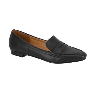 Imagem de Mocassim Sapatilha Bico Fino Vizzano, 37, Preto