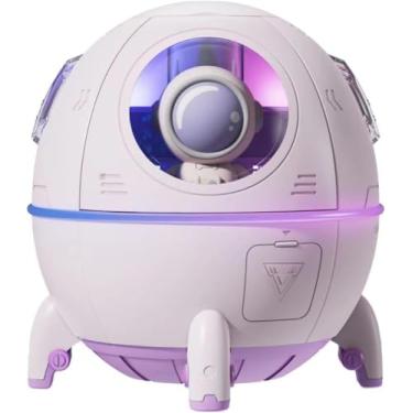 Imagem de Umidificador de Ar Astronauta Cápsula, Difusor de Aromas, Luz Noturna LED, Silencioso e Ultrassônico