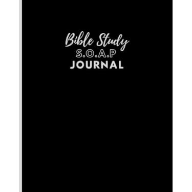 Imagem de Bible Study S.O.A.P Prayer Journal: Prayer journal journals; Caderno para S.O.A.P Journaling;. Instruções S.O.A.P. e diário solicitado, estudo bíblia com método S.O.A.P 8 x 10, 100 pgs