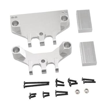Imagem de Esquirla RC Gear de direção Montagem fixa RC Kit de haste de tração 1:12 RC Fácil de instalar RC Servo Mount Suponse Servo Montagem de fixação para G500, Prata