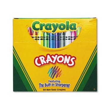 Imagem de Crayola Lápis De Cor Clássicos Em Embalagem Flip-Top Com Apontador, 64 Cores Multicolorido
