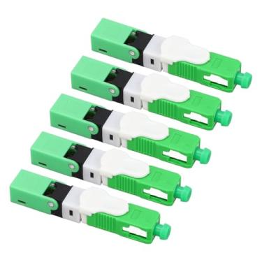 Imagem de 20 Conjuntos de Conector Rápido de Fibra óptica PTB Adaptador SC de Modo único Conector óptico