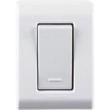 Imagem de Caixa de Sobrepor com 1 Interruptor Simples 10A 250 Volts Branca - 573