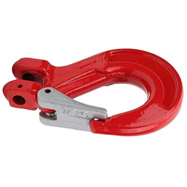 Imagem de Gancho de Levantamento de Chifre Cabra 2 Toneladas Com Gancho Guincho Aço Aço C para Levantar a Construção