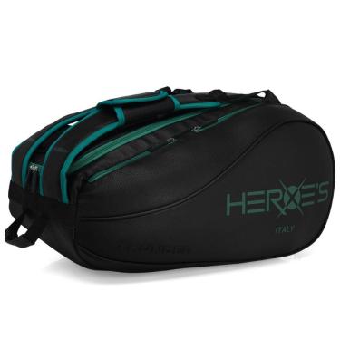 Imagem de Raqueteira Heroes Thunder Futura Beach E Padel Preta e Verde