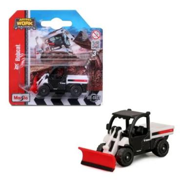 Imagem de Mini Work Machine Bobcat 1 por 64 Caminhão Removedor De Neve - Maisto