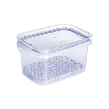Imagem de Plasútil Pote Trava Mais Retangular 1,2L C/Escorredor