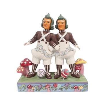 Imagem de Enesco Willy Wonka and The Chocolate Factory por Jim Shore Oompa Loompas Estatueta lado a lado, 14 cm, multicolorido