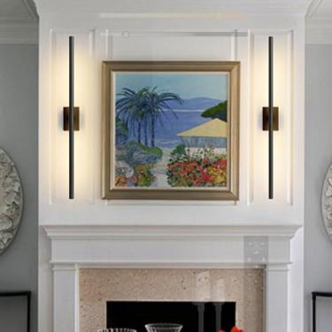 Imagem de GZZBMY Arandelas de parede LED operadas por bateria com controle remoto, iluminação de parede regulável, recarregável por USB, sem fio, lâmpada de parede de metal 5000 mAh para sala de estar, quarto