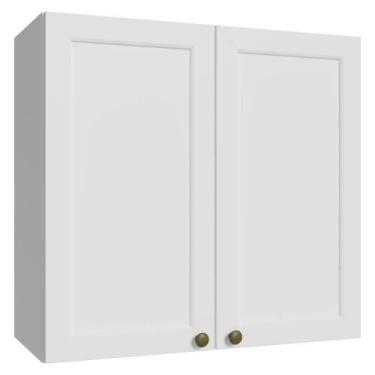 Imagem de Armário Aéreo 70 Cm 2 Portas Branco Vik Madesa Branco