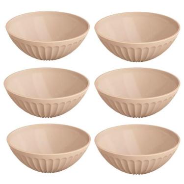 Imagem de Conjunto C/ 6 Tigelas Cumbucas Bowl 400ml P/ Frutas Saladas Refeições 