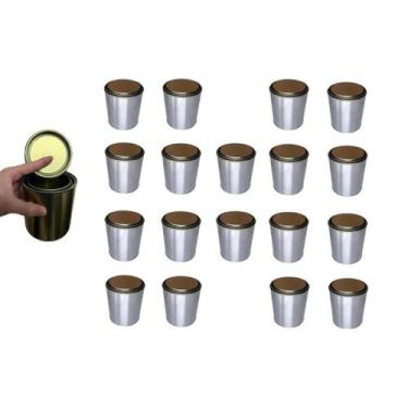 Imagem de Kit 18 Lata Vazia 900ml Artesanato Carne Banha Tinta B.Agua - Parafutr