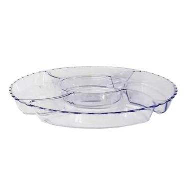Imagem de Petisqueira S/Pe Decorativa Transparente 5 Cavidades - Crgfestas