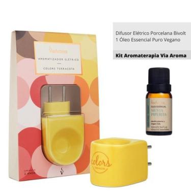 Imagem de Difusor Elétrico Bivolt e Óleo Essencial Via Aroma - Escolha o seu, Am
