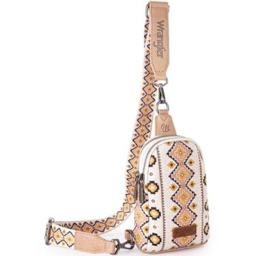 Imagem de Wrangler Bolsa tiracolo feminina pochete para viagens, Bronzeado vintage, One Size