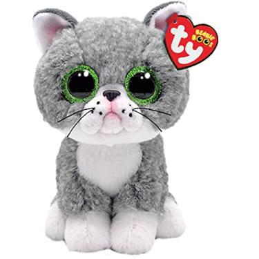 Imagem de Ty Beanie Boos Fergus The Cat with Big Green Eyes and Glitter - The Plush with Big Sparkly Eyes 15 cm T36581