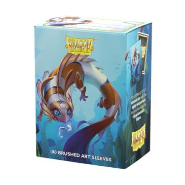 Imagem de Dragon Shield | Brushed Art Sleeves | Cinderfin | 100 CT - Smooth & Tough Premium TCG Sleeves | Compatible with Pokemon, Flesh & Blood, One Piece & Magic The Gathering
